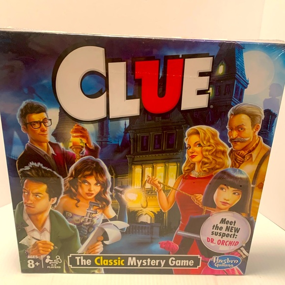 CLUE- The Classic Mystery Board Game w/ Dr. Orchid -by Hasbro: New Sealed - Picture 1 of 4